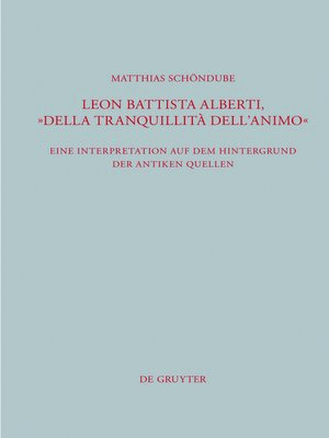 cover image of Leon Battista Alberti, "Della tranquillità dell'animo"